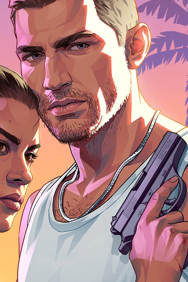Jason, a protagonist of Grand Theft Auto VI, in official key art by Rockstar Games