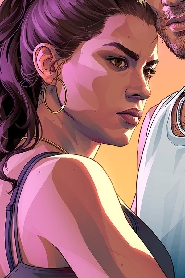 Lucia, a protagonist of Grand Theft Auto VI, in official key art by Rockstar Games