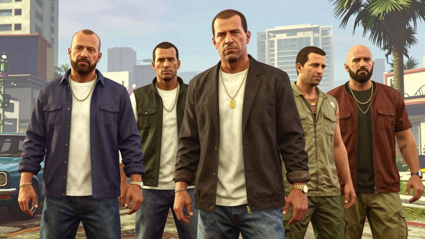 Confirmed GTA 6 characters in Vice City setting.