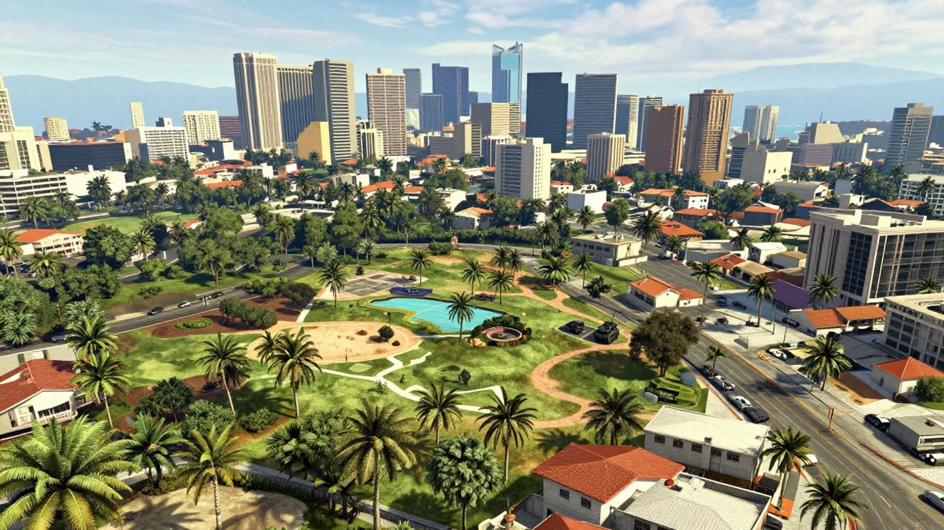 GTA 6 and GTA 5 map comparison visual