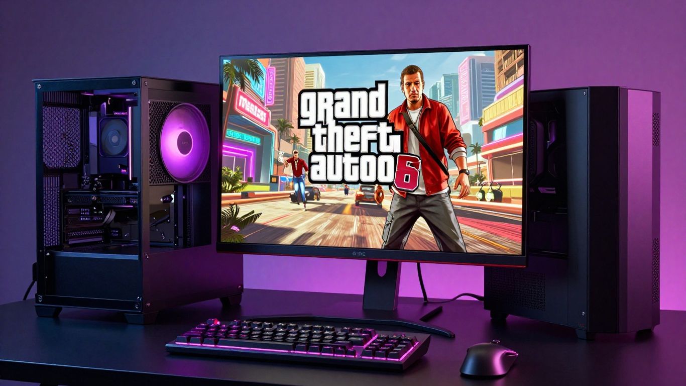 GTA 6 PC gameplay on a high-end gaming setup.