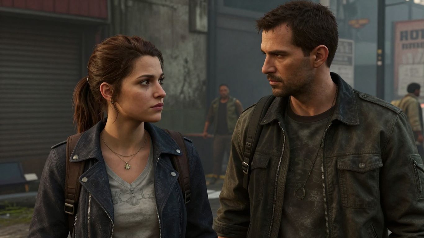 Jason and Lucia from GTA 6 in a close, intense pose.